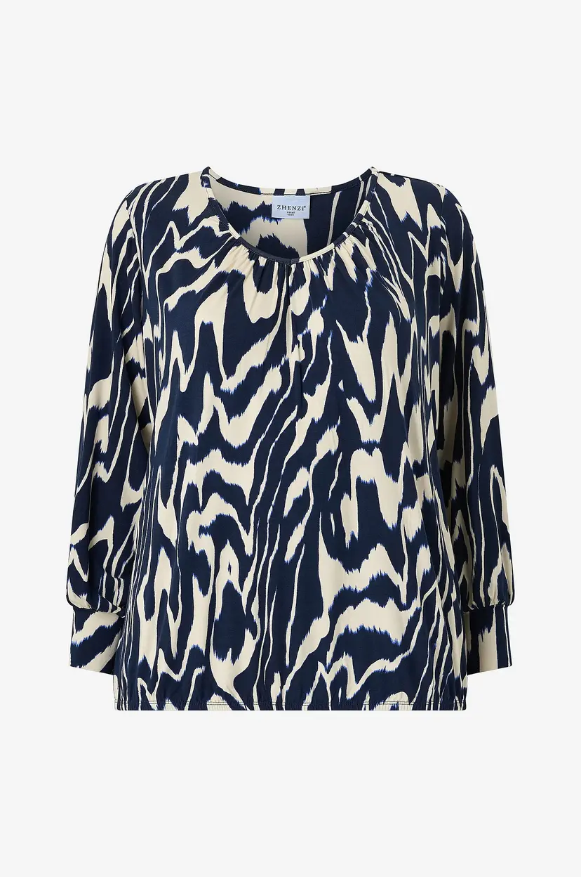 Zhenzi Bluse Zh-Karol 1436-Blouse L/S - Blå