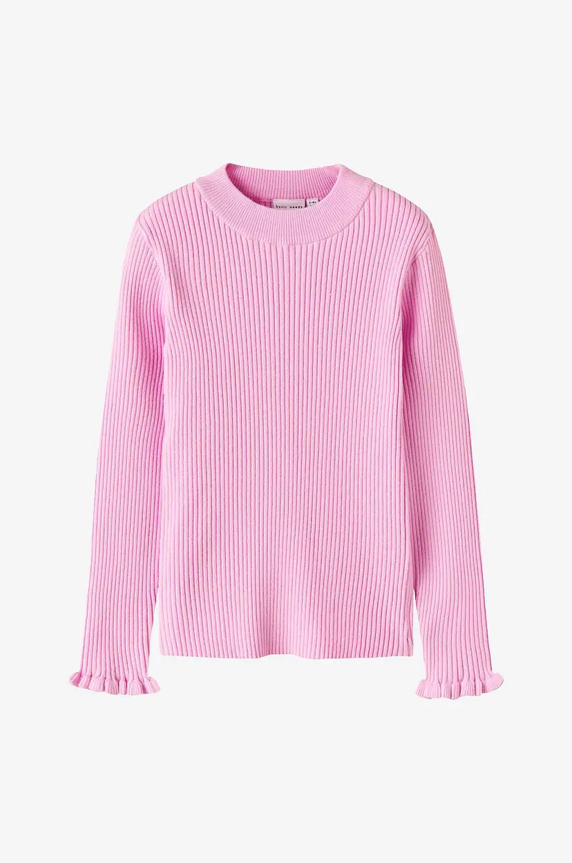NAME IT Genser nkfVianna LS Slim Knit - Rosa