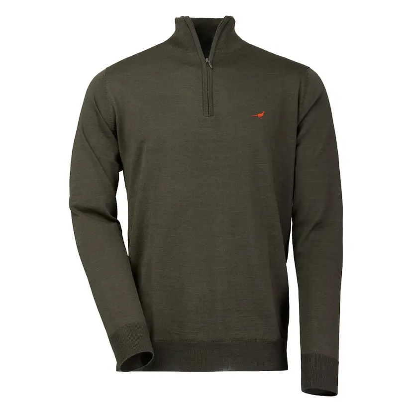 Laksen Laksen M's Norfolk Zip-Neck Olive
