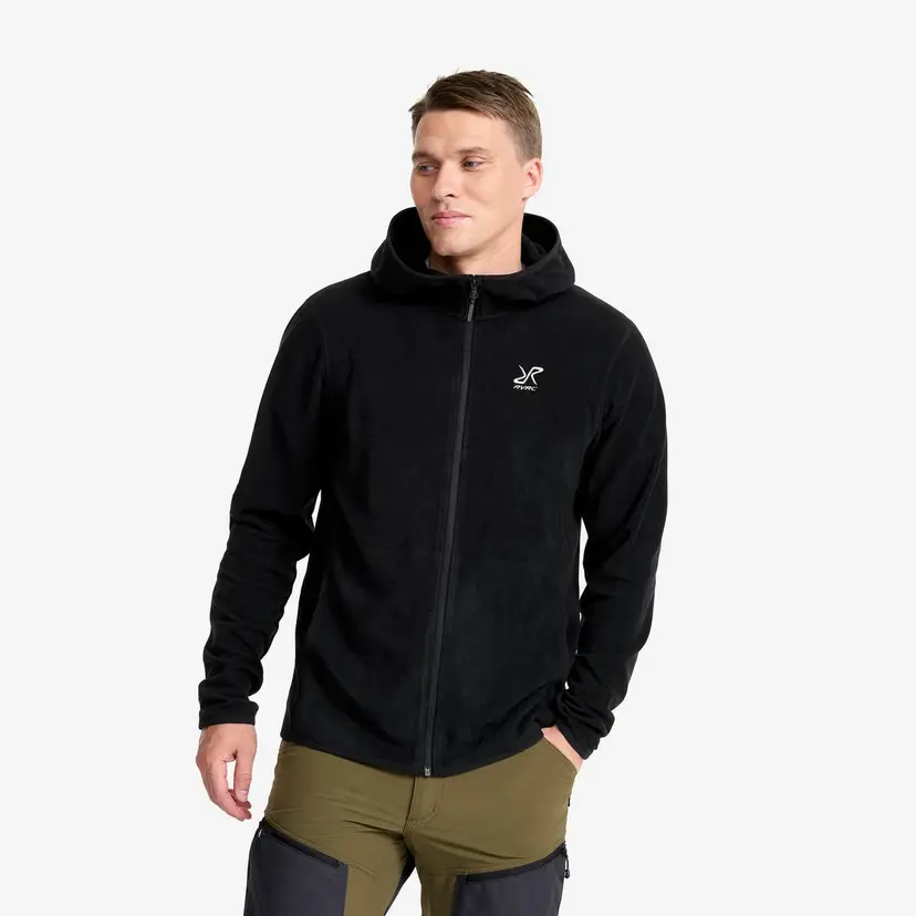RevolutionRace Hiker Fleece Hoodie Herre Black