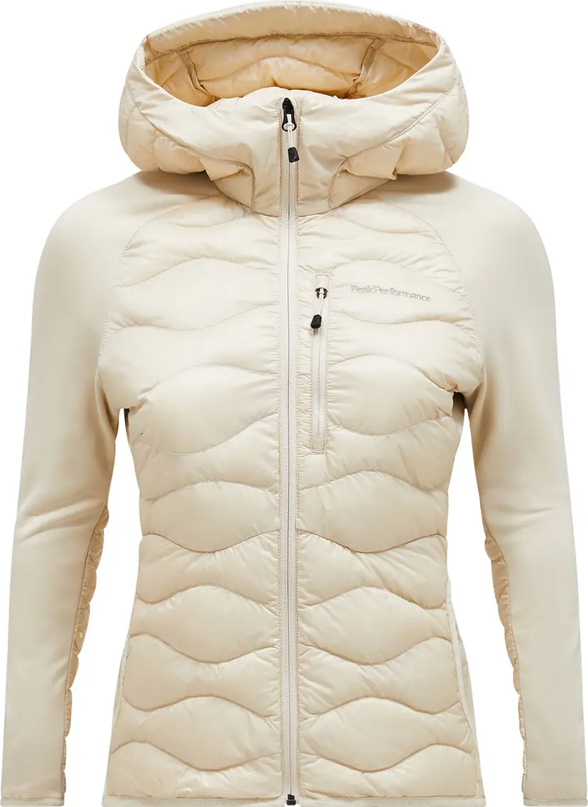 Peak Performance Peak Performance Women's Helium Down Hybrid Hood Sand Fog