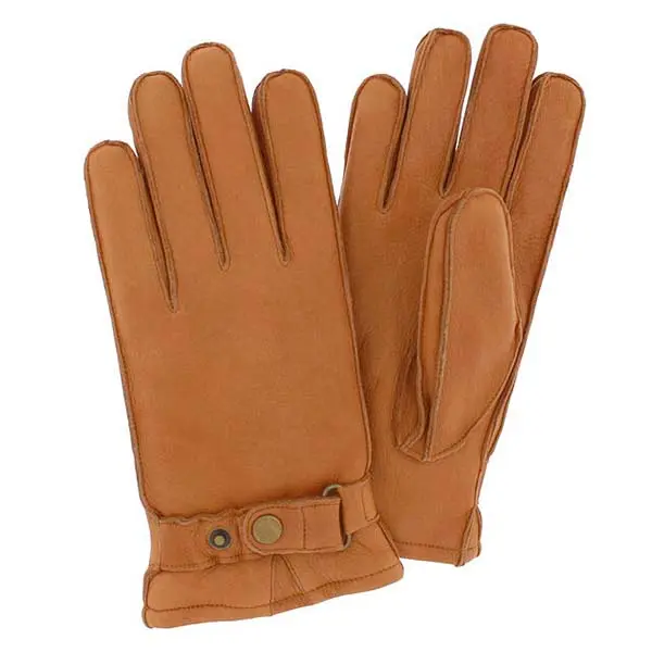 Handskkompaniet Herrehandske i hjorteskind i Cognac farve Str. 9,5