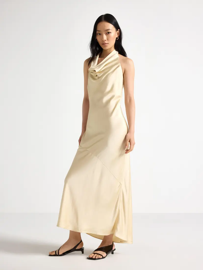Lindex Satengkjole med halterneck