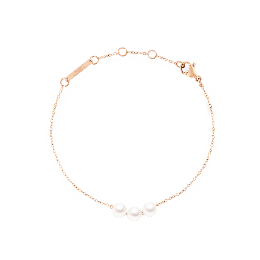 Daniel Wellington Rose Gold Bracelet Pearl Trio | DW