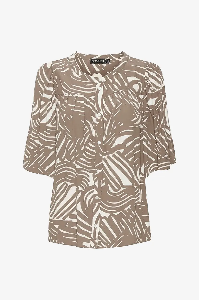 Soaked In Luxury Bluse slMarian Shirt SS - Brun