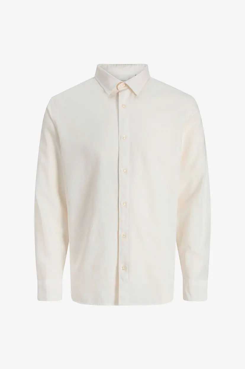 Jack & Jones Linskjorte Jjebreeze Linen Blend - Hvit