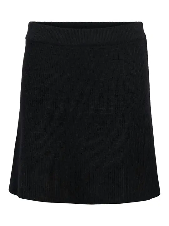 Object Object - Viola Mw Short Knit Skirt - Black