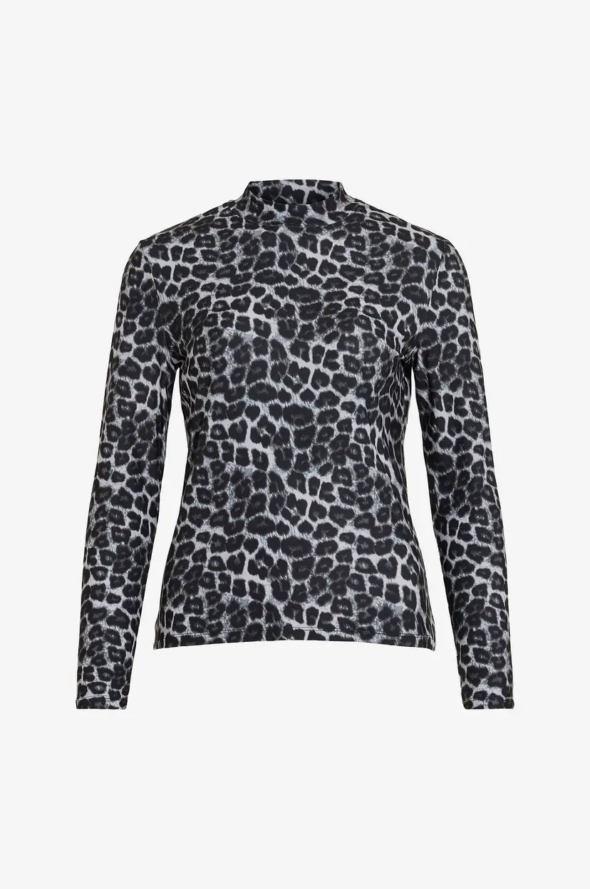Vila Topp viLeoa L/S Rollneck Top - Grå