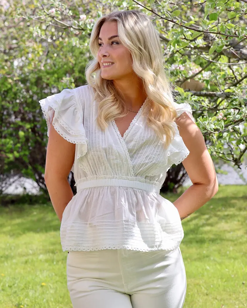 Vero Moda Topp Norden - Hvit - Str L
