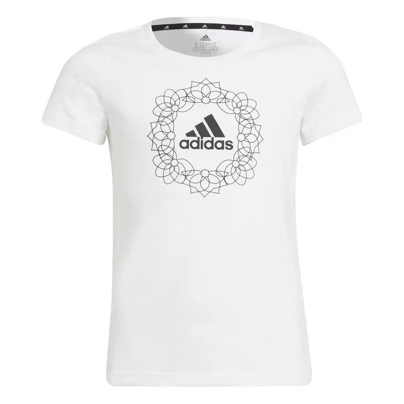 Adidas Adidas Girl GFX Tee 1 T-skjorte Hvit (128 / 8 år)