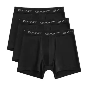 GANT Gant 3P Cotton Stretch Boxer Svart bomull Large Herre