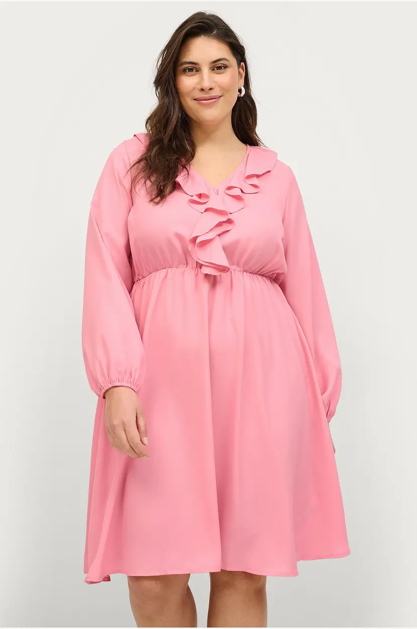 Ellos Plus collection Kjole Malin - Rosa