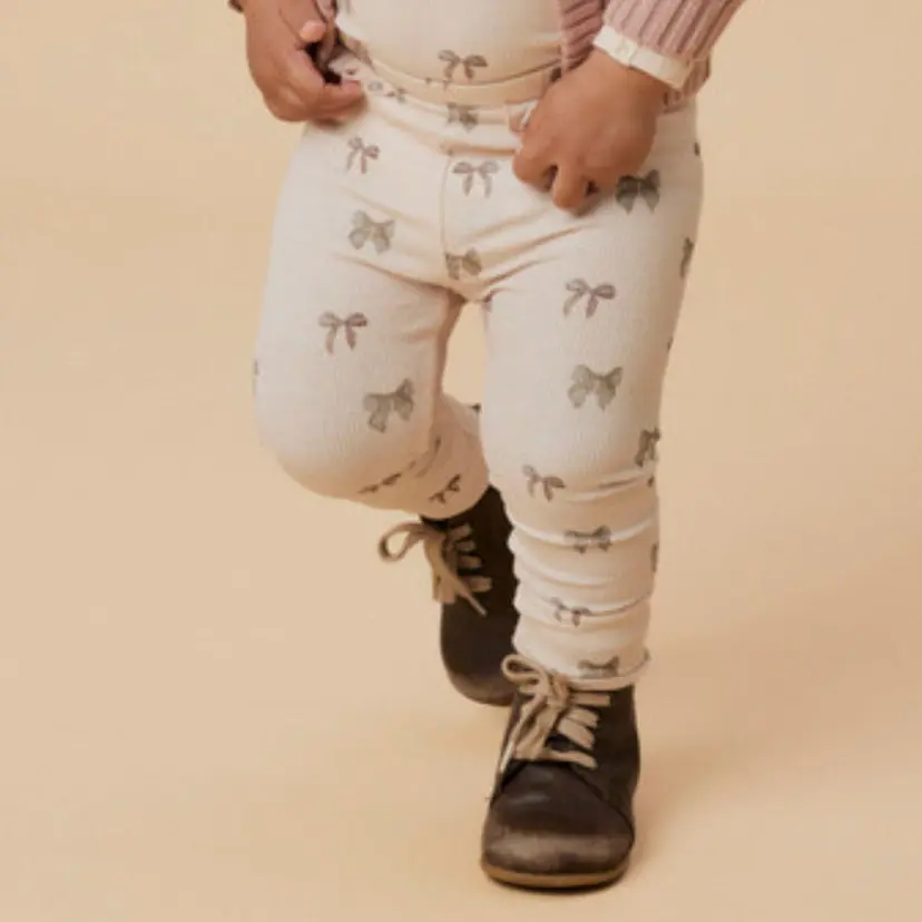Lil`Atelier Lil'Atelier - Leggings Baby Gavo Silver Peony Bow