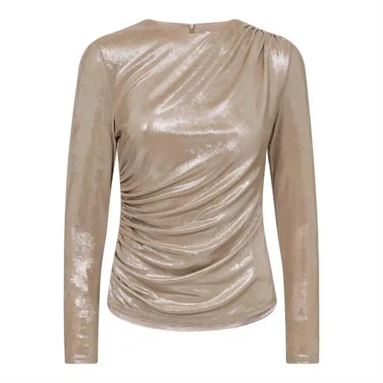 Co Couture Co' Couture - Margot Drape Blouse - Champagne