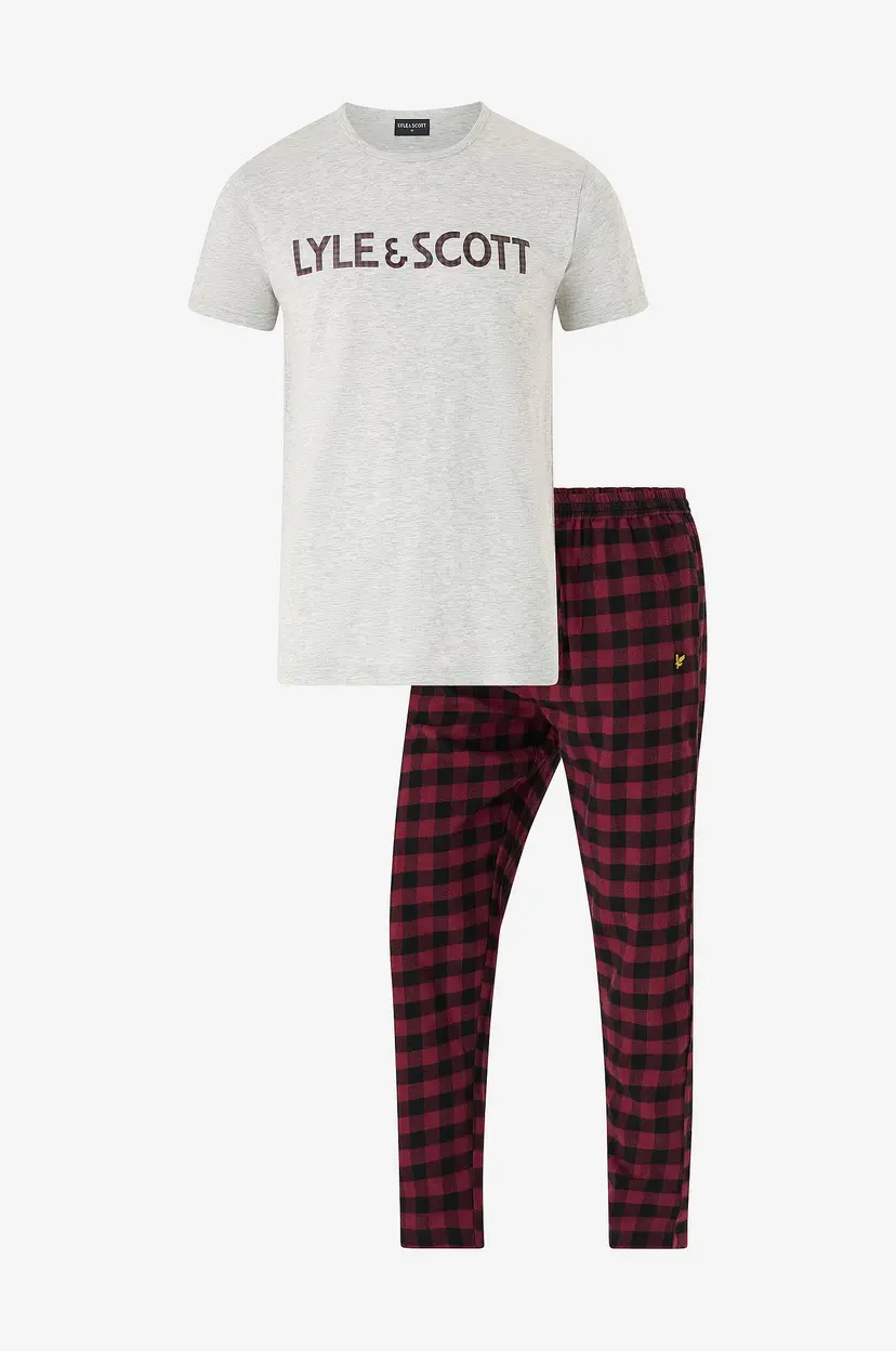 Lyle & Scott Pysjsett Holden SS Sleep Set - Grå