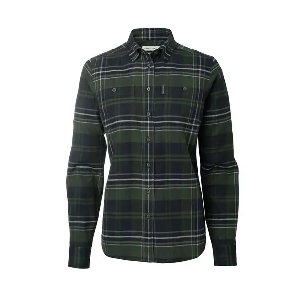 Chevalier Chevalier Heron Flannel ShirtWomen October Green Checked
