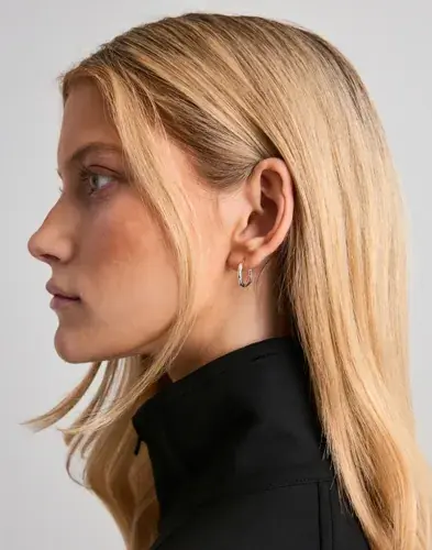 Pilgrim Pilgrim - Sølv - Nova Hoop Earrings