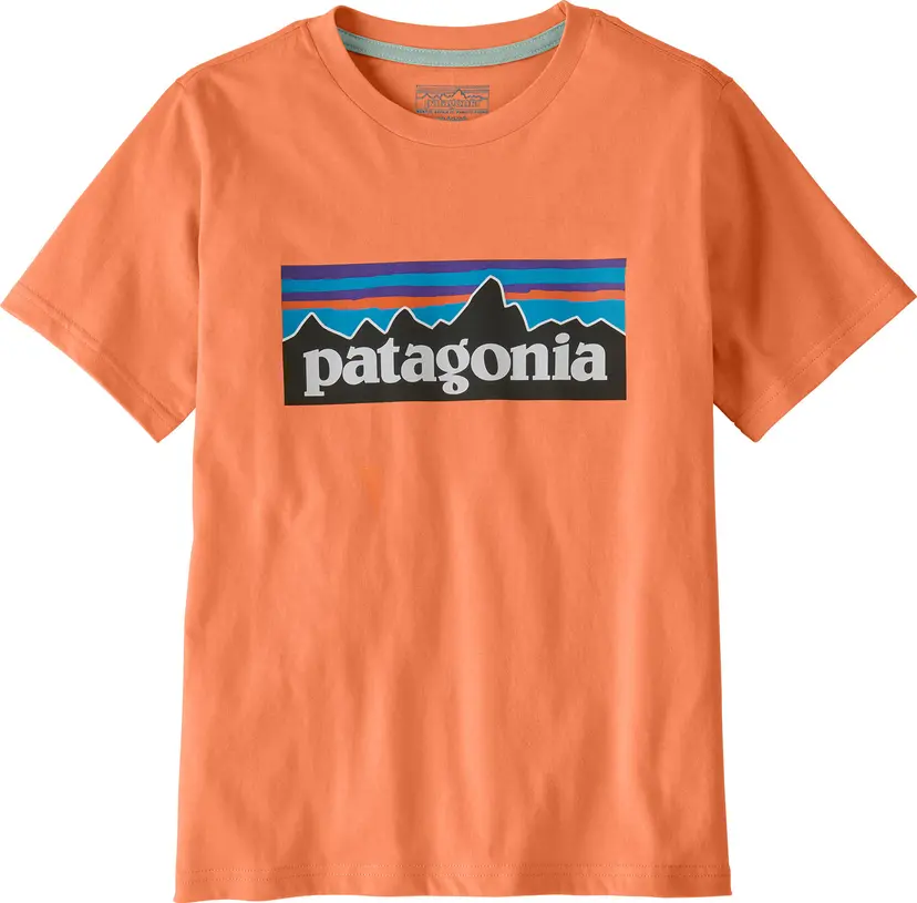 Patagonia Patagonia Kids' P-6 Logo T-Shirt Peach Sherbet
