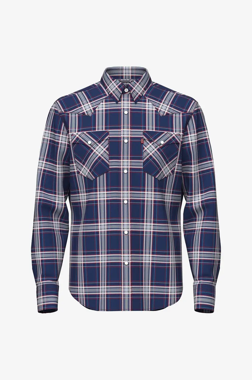 Levi's Skjorte Barstow Western Standard LW SU - Blå