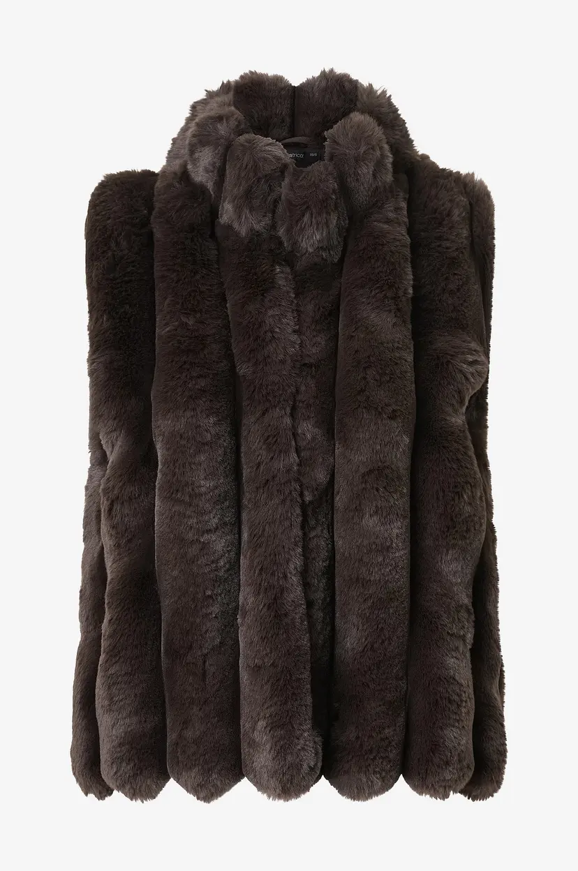 Gina Tricot Fuskepelsvest Faux fur vest - Brun