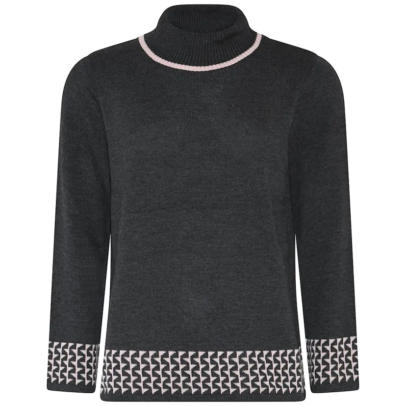 Skovhuus Skovhuus Kvinne Strikket genser Charcoal Grey XXL