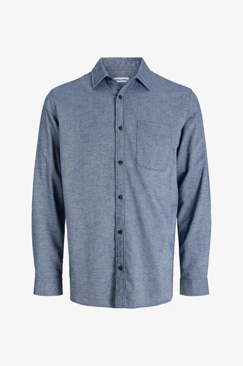Jack & Jones Skjorte jjeClassic Melange Shirt L/S - Blå