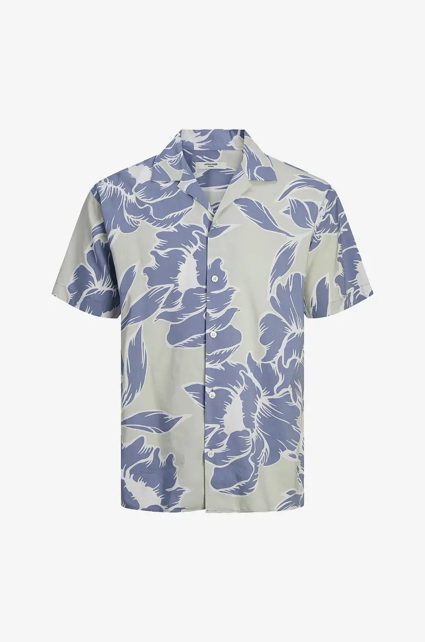 Jack & Jones Skjorte jprBlapalma Resort Shirt S/S - Grå