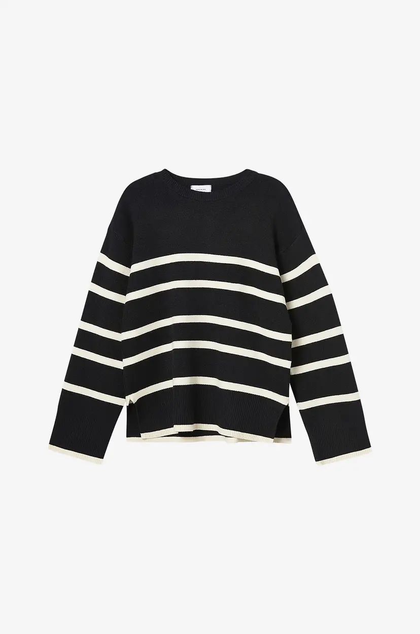 Vero Moda Girl Genser vmSaba LS O-neckPullover GA Girl - Svart