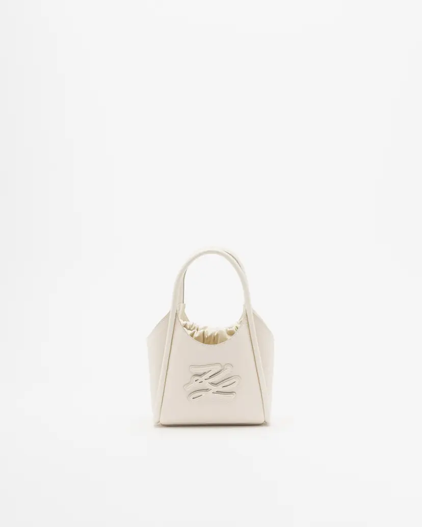 Karl Lagerfeld Karl Lagerfeld K/ Autograph Patch Mini Tote White Tote bag