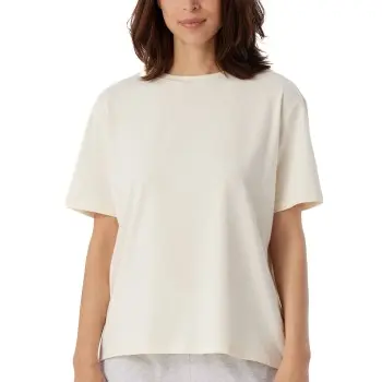 Schiesser Schiesser Women Mix and Relax T-Shirt Krem bomull 46 Dame