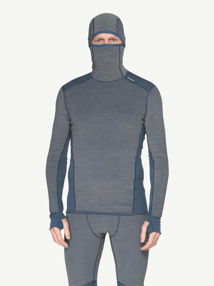 Devold Devold - Reverso Merino Hoodie Herre - Large - Grå