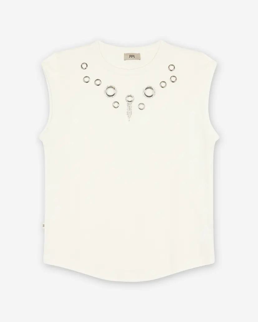 Jijil Jijil JPE26TS014 White T-shirt