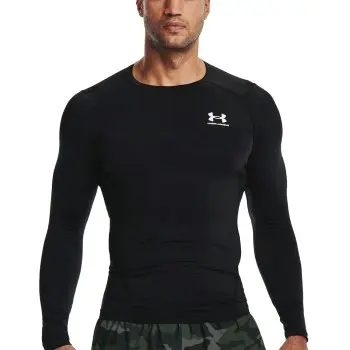 Under Armour Under Armour 2P HeatGear LS Compression Shirt Svart Large Herre