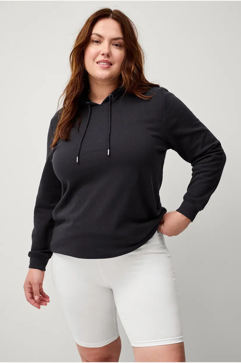 Ellos Plus collection Korte sykkelshortser med høy midje - Hvit