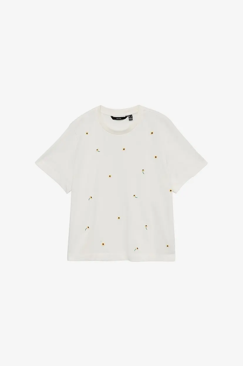 Vero Moda T-skjorte vmSola Mette - Hvit