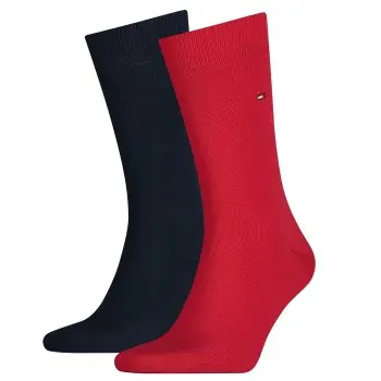 Tommy Hilfiger Tommy Hilfiger Strømper 2P Men Classic Sock Blå/Rød Str 47/49 Herre