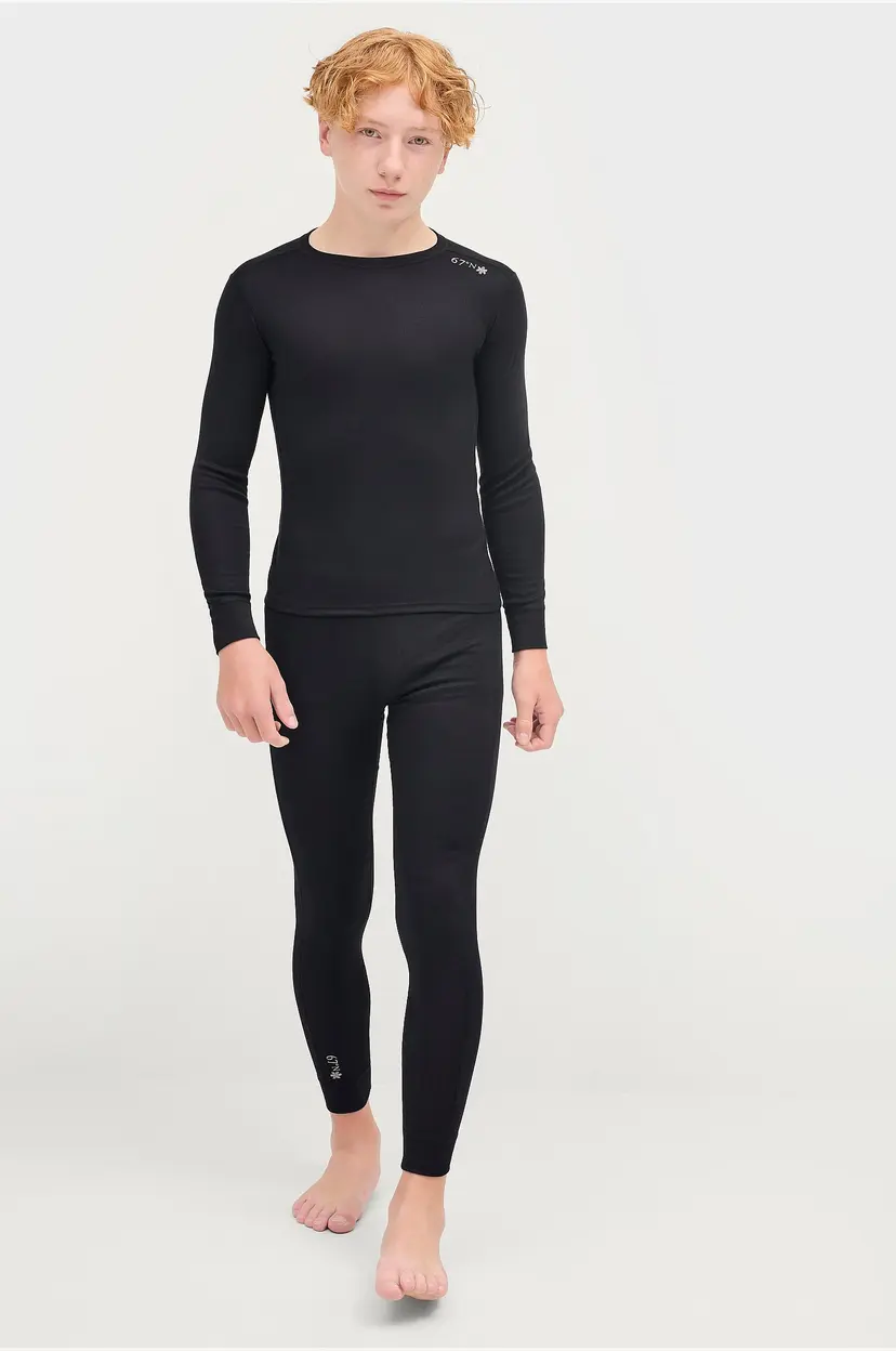 Áhkká Longs Tech Pants Kids - Svart