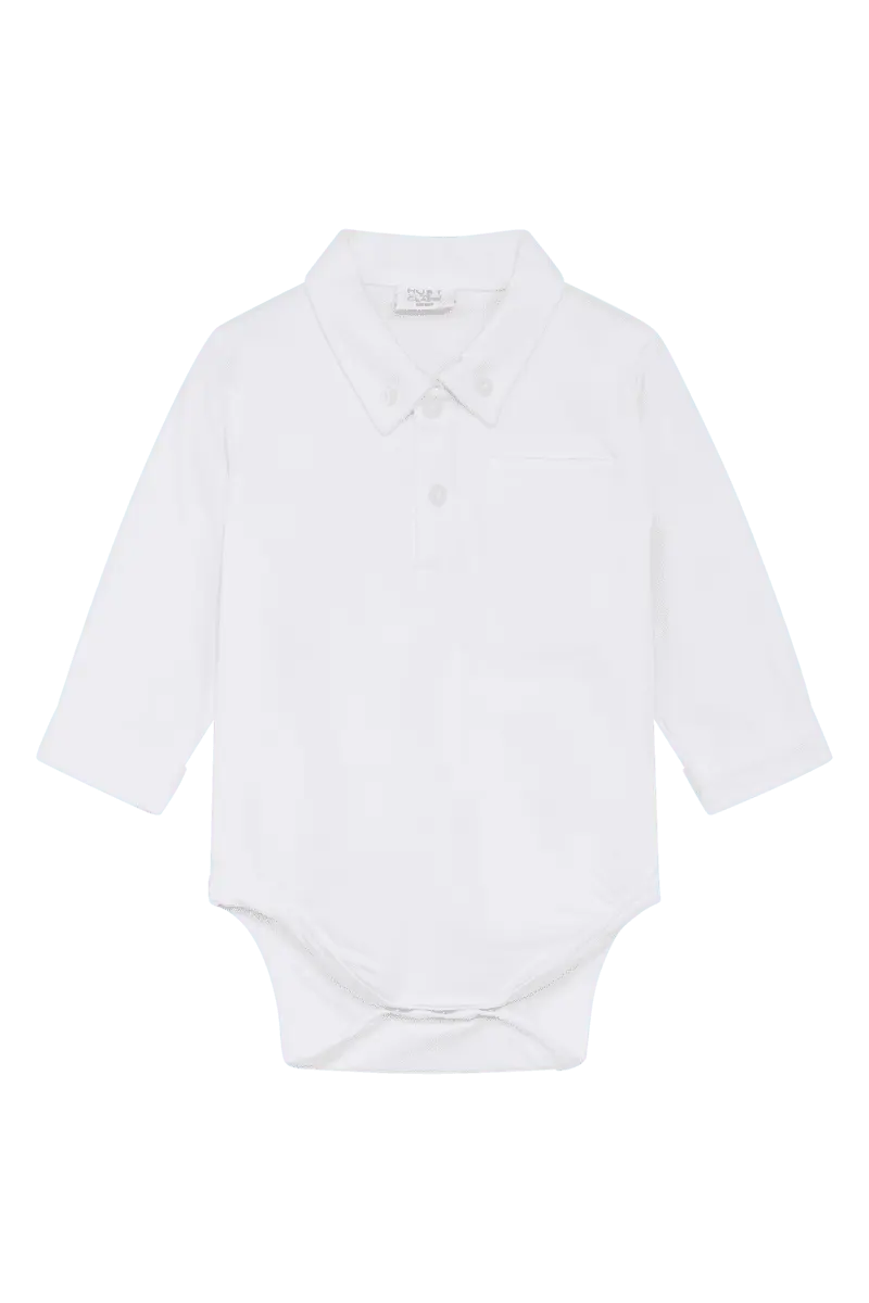 Hust and Claire Hust and Claire Basil Skjortebody White  Gutt (68 / 6 mnd)