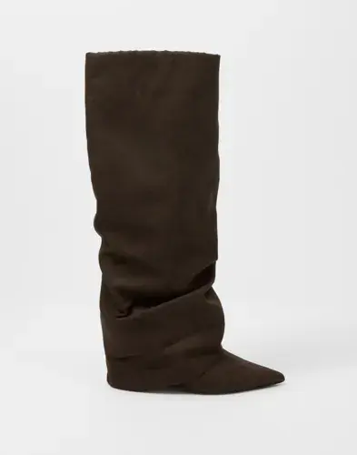 Nelly Nelly - Brun - Folded Shaft Boot