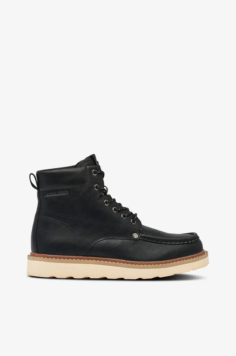 Jack & Jones Plus Boots jfwArchway PU Moc - Svart