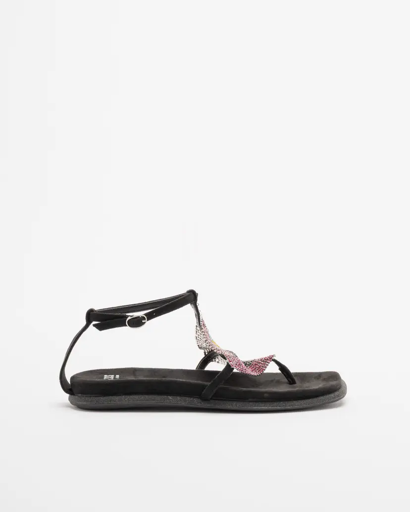 Gloss Gloss 4M001-3 Black Flat sandals