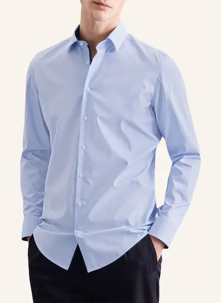 SEIDENSTICKER Seidensticker Slim Fit Business Kent Patch Shirt