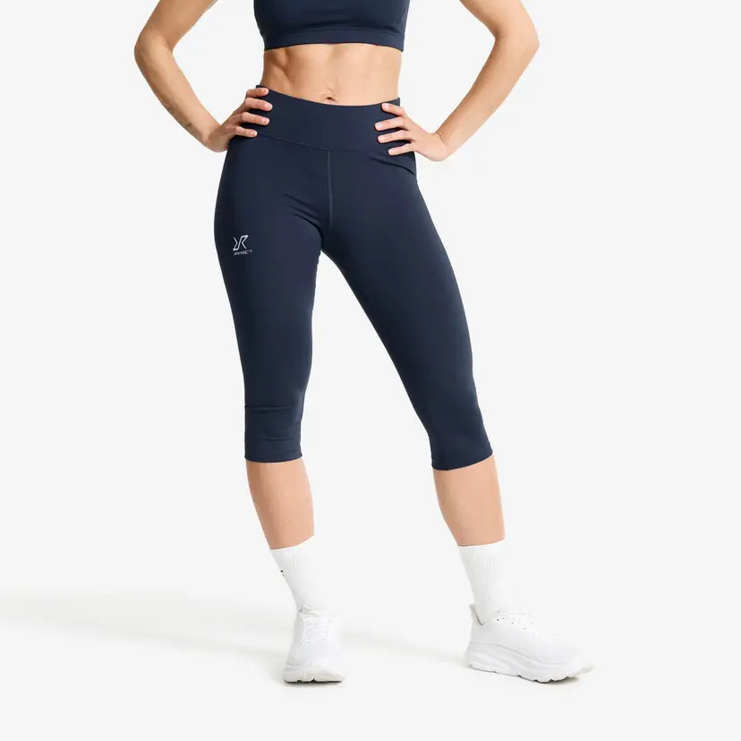 RevolutionRace Flow High-waisted Capri Leggings Dame Navy