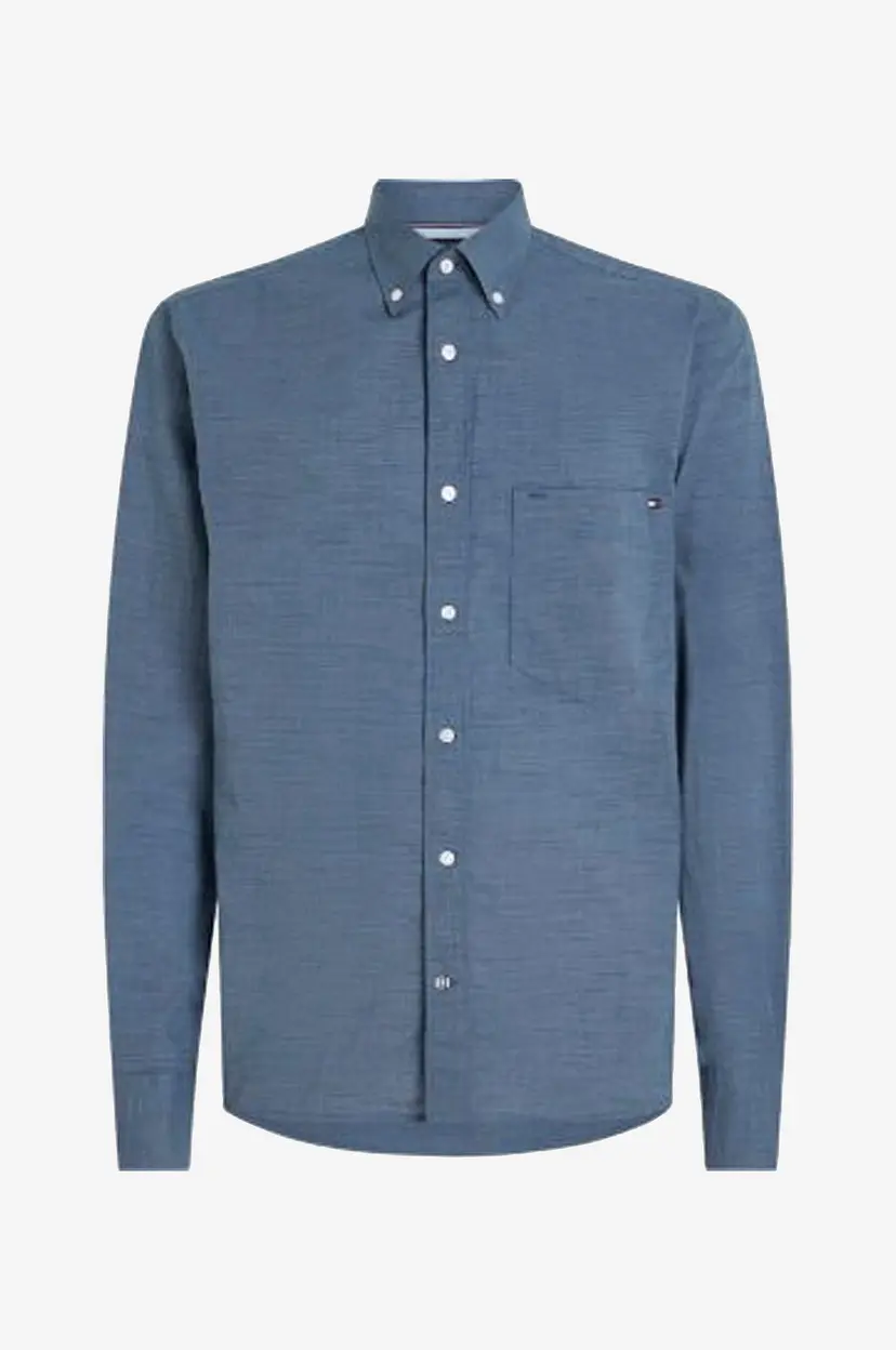 Tommy Hilfiger Skjorte Houndstooth RF Shirt - Blå