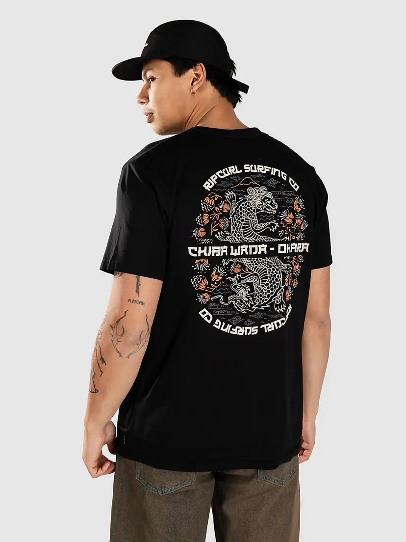 Rip Curl Rip Curl Desti Animals T-skjorte svart