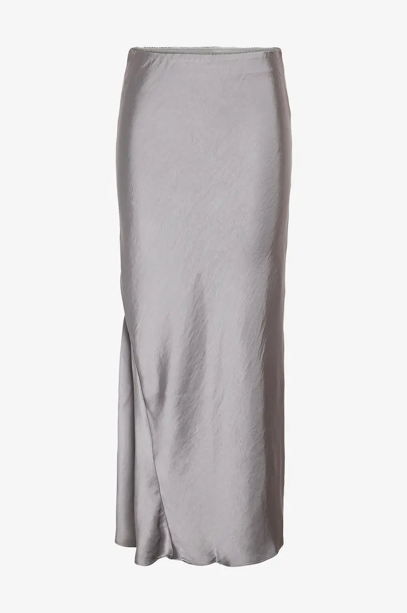 Noisy May Curve Maxi skjørt nmSasha NW Maxi Skirt - Grå