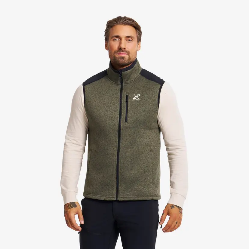 RevolutionRace Northbound Fleece Vest Herre Grape Leaf