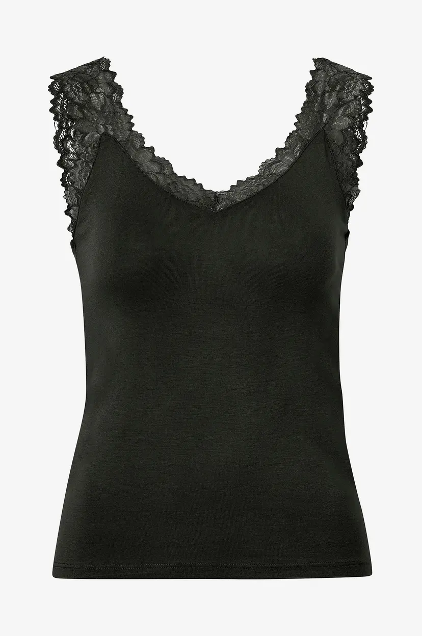 Vero Moda Topp vmRosa SL Top Jrs - Svart