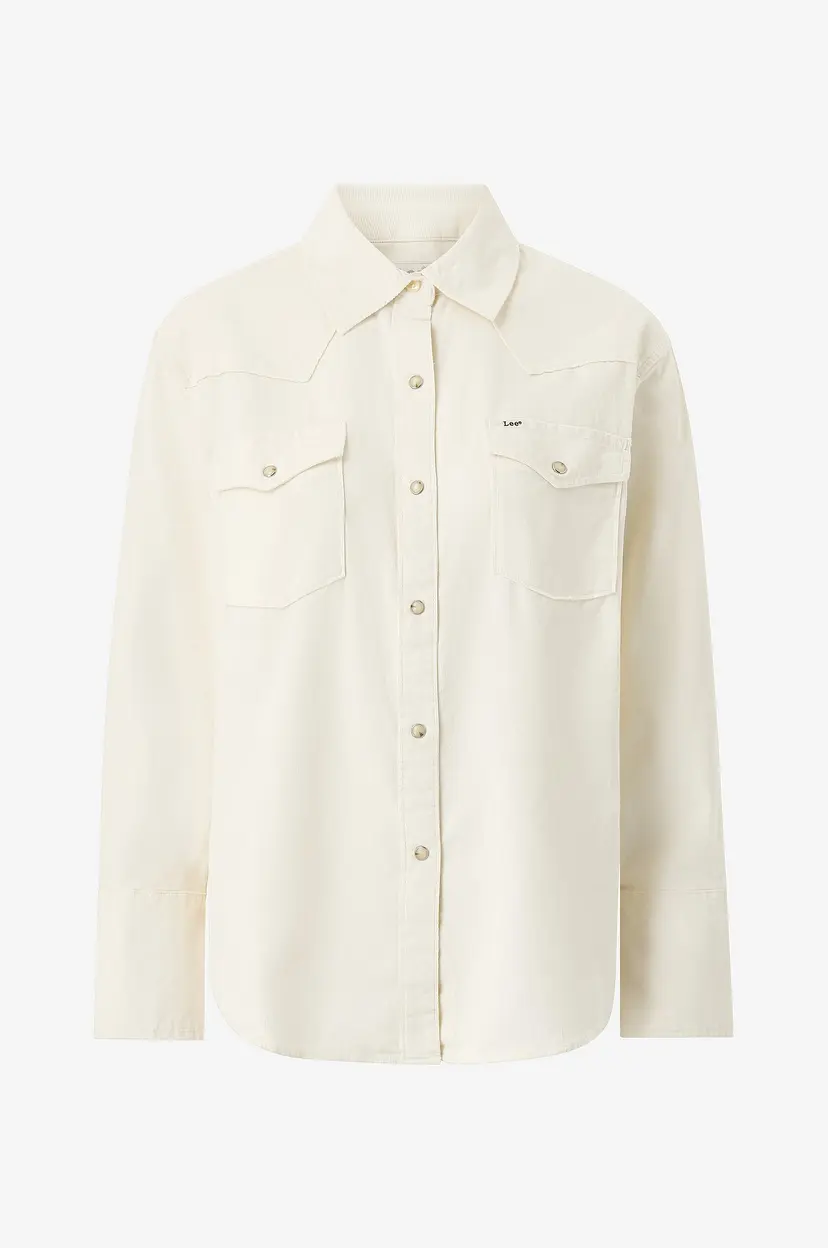 Lee Kordfløyelsskjorte Essential Western Shirt - Natur