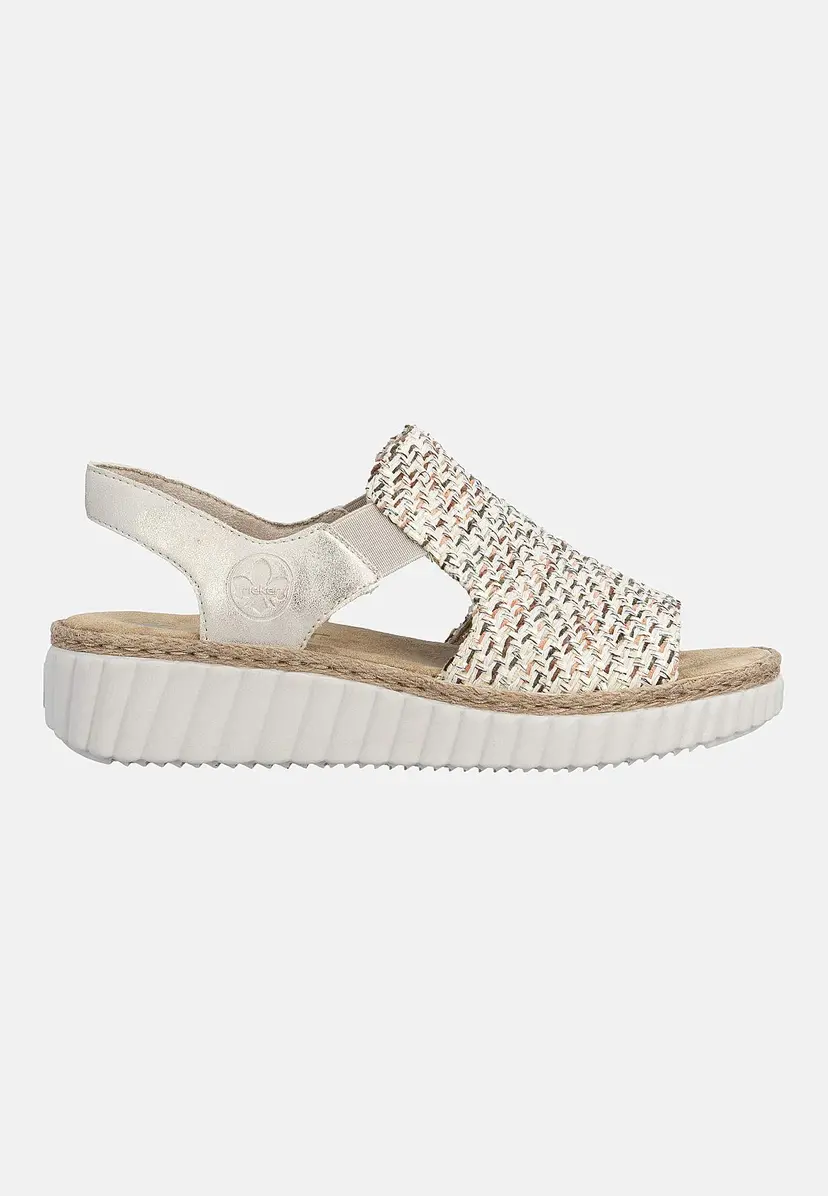 Rieker Flerfarget sandal med hælrem